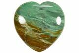 1.7" Polished Pilbara Prase Hearts - Australia - Photo 4